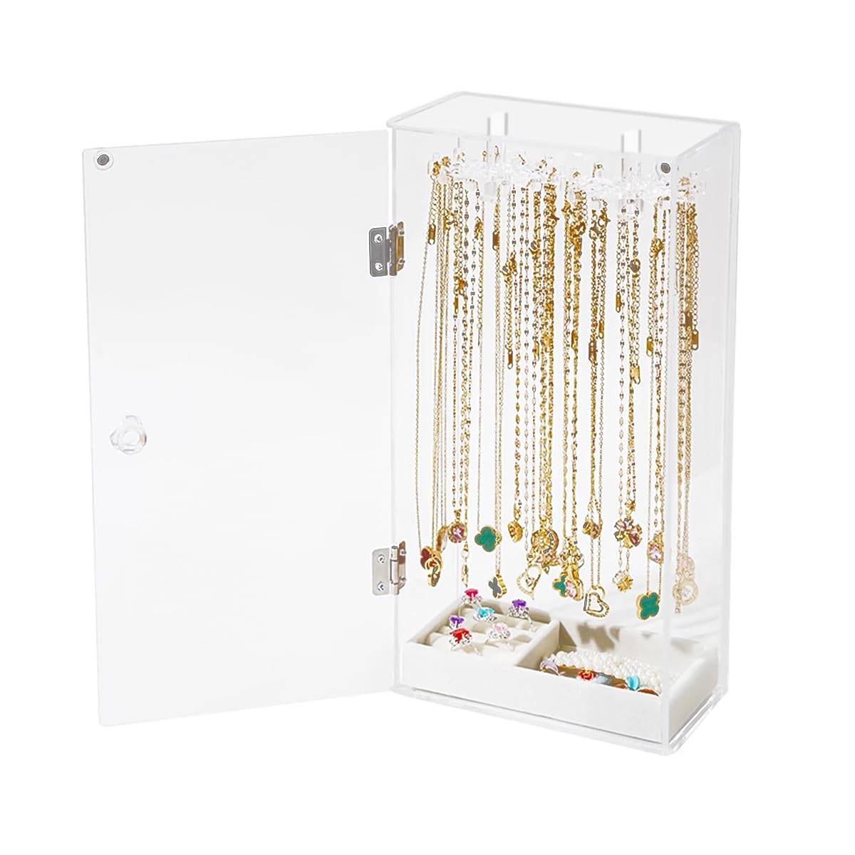 Porta Gioielli Da Tavolo Con Barra A T - Espositore Per Collane E Orecchini