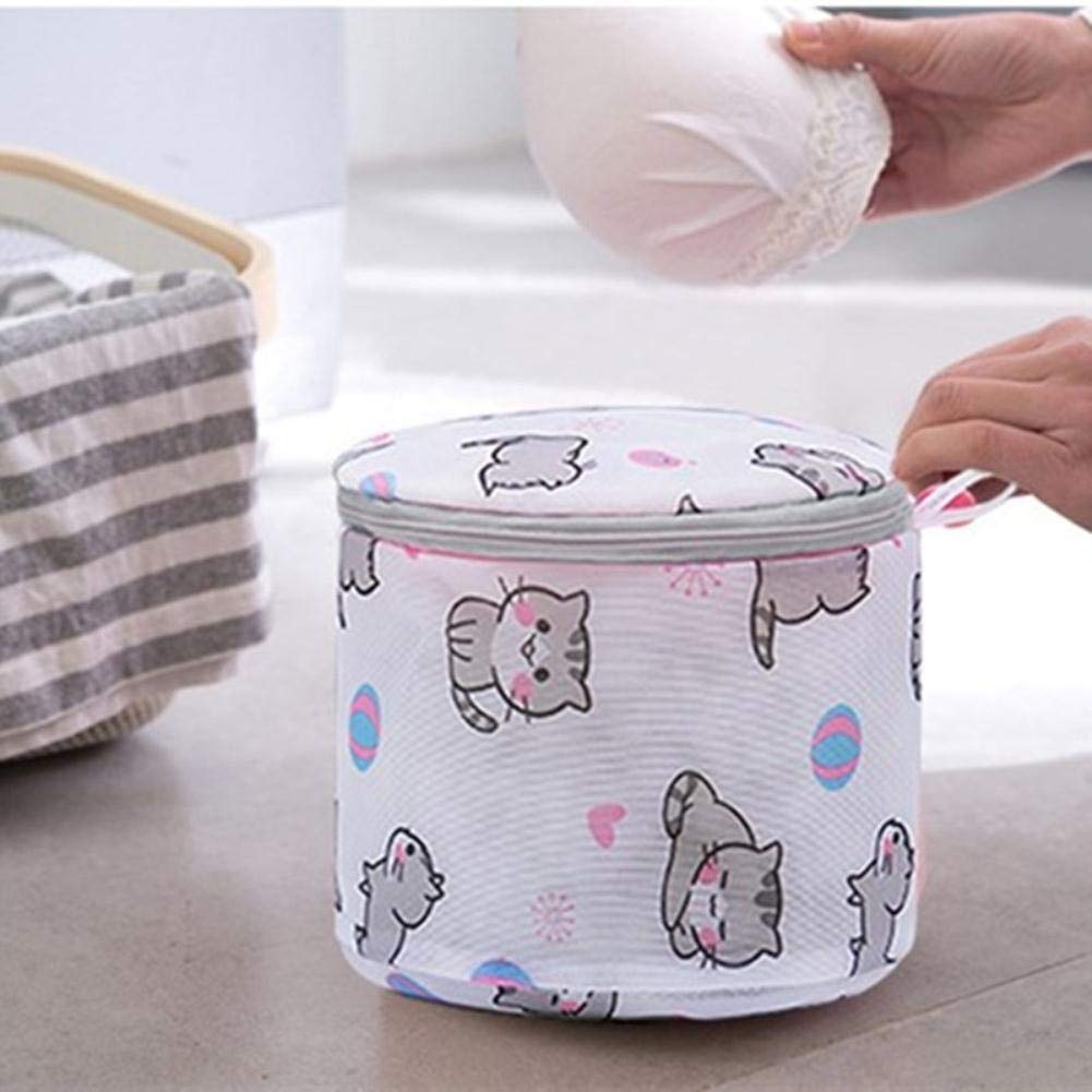 Niedliche Katze Muster Kleidung Waschbeutel Verdicken Maschinenwäsche Netzbeutel Wäschesack Unterwäsche Beutel Kleidung Schutznetz 10 Stück / Los-L 50x60cm