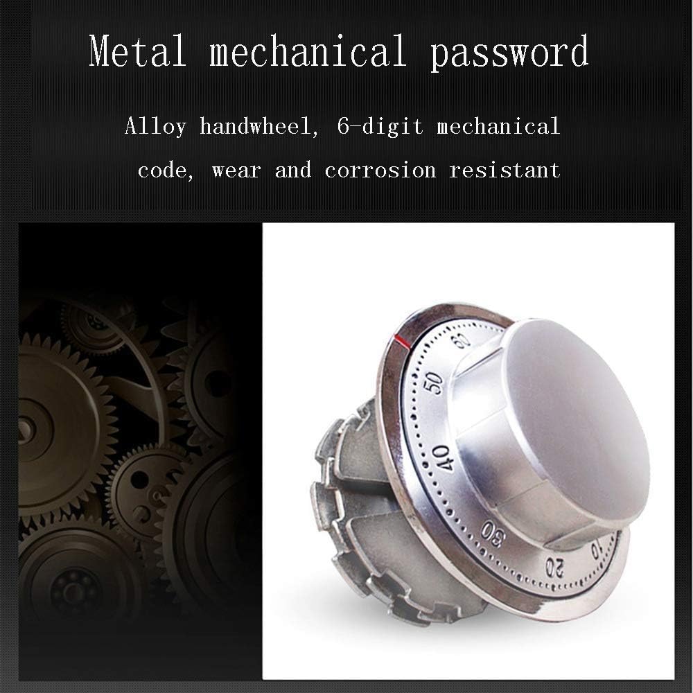 25cm Money for Home,with Key Invisible Bedside Code Safes Office All-Steel Anti-Theft Jewelry Manual Family Cabinet (Color : White) Safe