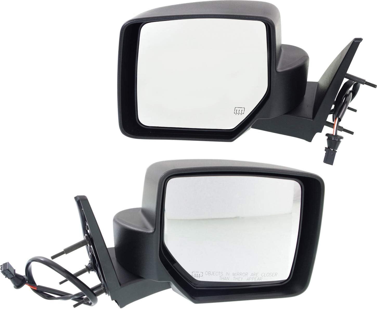 Kool Vue Driver Side Power Heated Mirror for Dodge Nitro 2007-2011 Textured Models With One Touch Open/Close Feature