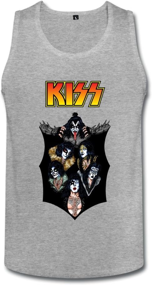 SHUNAN Men's Kiss Band Musicians Makeup Tank Top