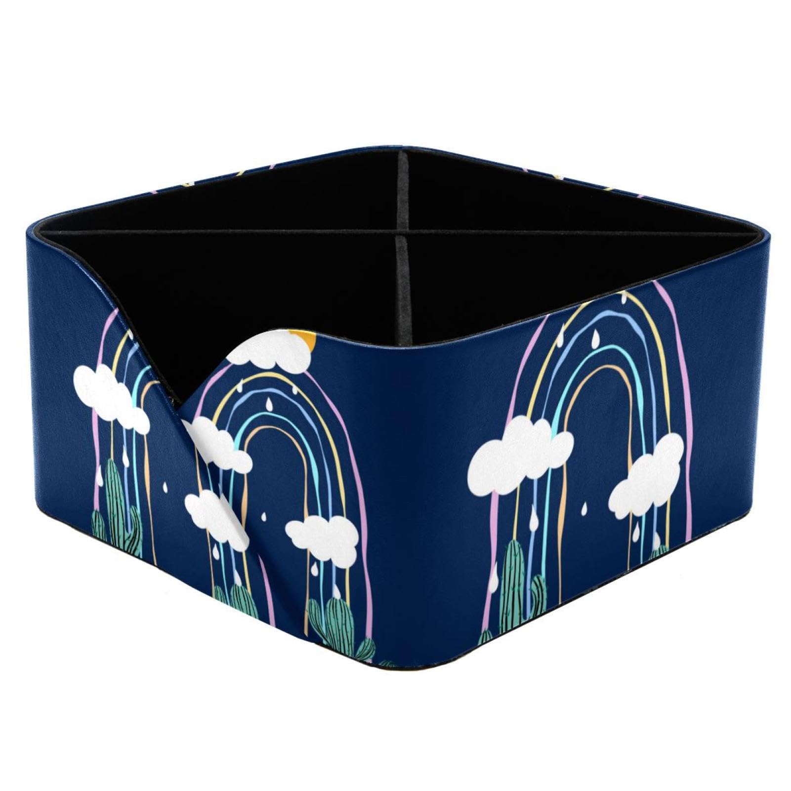Pot à crayons rectangulaire cactus pour bureau enfant et femme