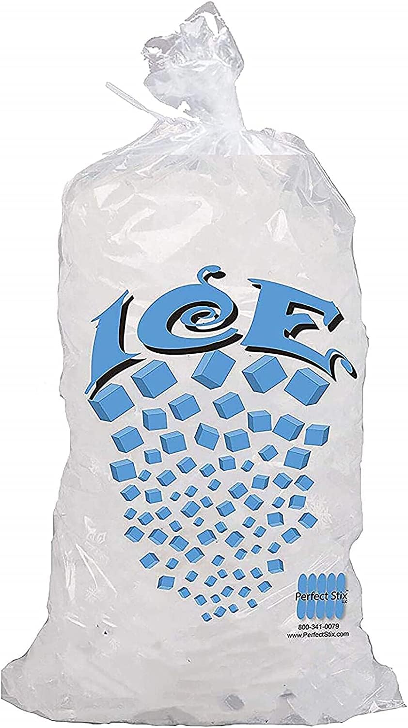 Ice Bag with Twist Tie Enclosure, 10 lbs (Pack of 1000)