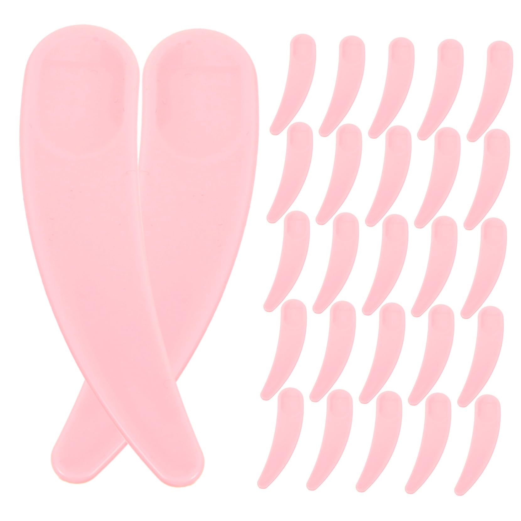 FOMIYES Facial Spoon 50pcs Makeup Tools Set Skincare Spatula Plastic Scoop for Women