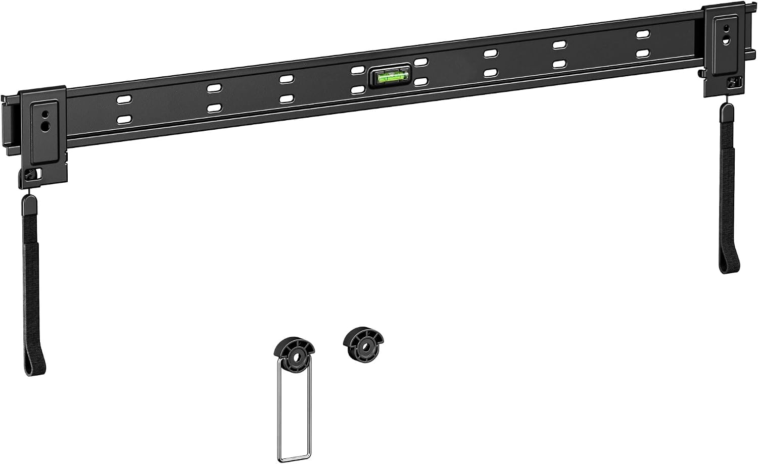 Pegzone Fixed TV Wall Mount for 37-100 Inch TVs, Heavy Duty Low Profile TV Mount Holds up to 220 lbs, 0.57" Flush Wall Design, Fits VESA 200x200 to 800x800