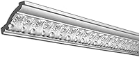 Outwater Industries Primed White Polyurethane Crown Moulding 4-13/16in Face, 3-1/8in H x 3-5/8in Proj, 94-1/2in Long 6-Pack