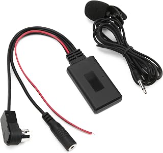 Akozon Bluetooth AUX Adapter, Bluetooth 5.0 Car AUX Cable with Mic Fit for Alpine KCA-121B AI-NET CDA-9857 CDA-9886 CDA-117