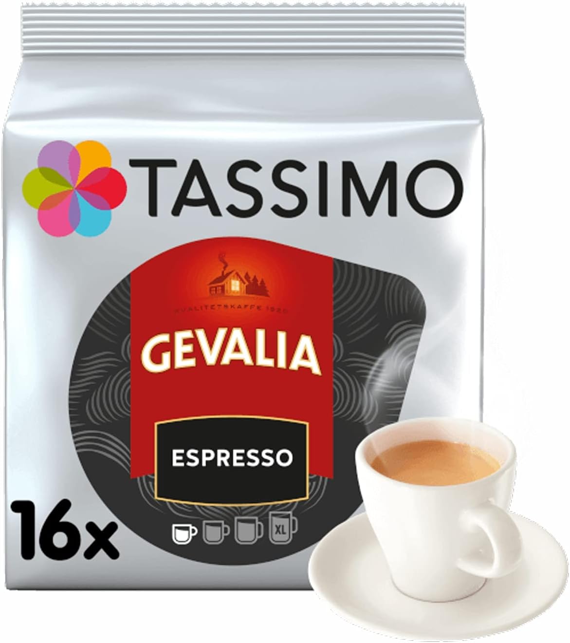 Tassimo Coffee T-discs; Gevalia, Espresso, 16/box