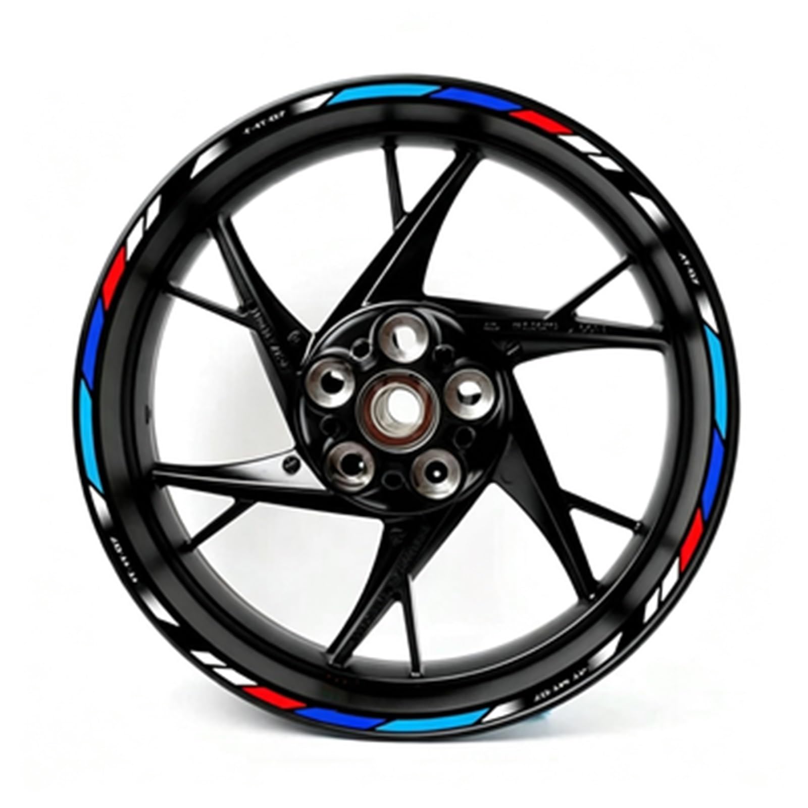 Reflective Motorcycle MT07 Wheel Stickers Rim Decal Set for Yamaha MT 07 2020 2021(Color2)