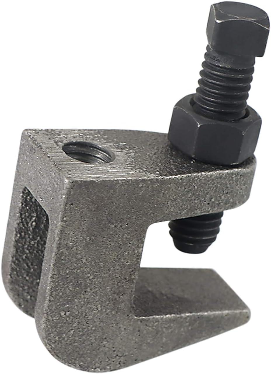 3/8"-16 Iron Safety Rod Beam Clamps, UNC Standard, 3/4" Jaw Opening, Wall Ceiling Mount Vertical Piping Support-Clamp for Copper, PVC Tubing, 20 Pieces