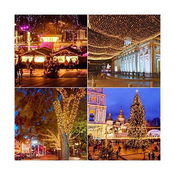 Nikolable 25M 1000LEDs Lichterkette Weihnachtsdeko für Außen und Innen, IP44 Wasserdicht Warmweiß LED Deko… – Bild 5