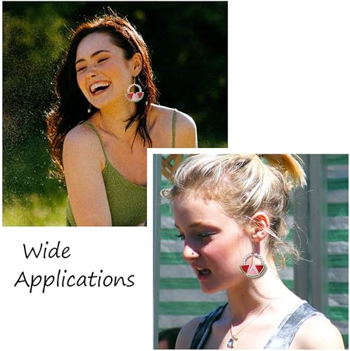 Miniatura 6 de 100 cuentas acrílicas esmaltadas en forma de sandía con forma de sandía, cuentas acrílicas de sandía transparentes, cuentas espaciadoras sueltas de