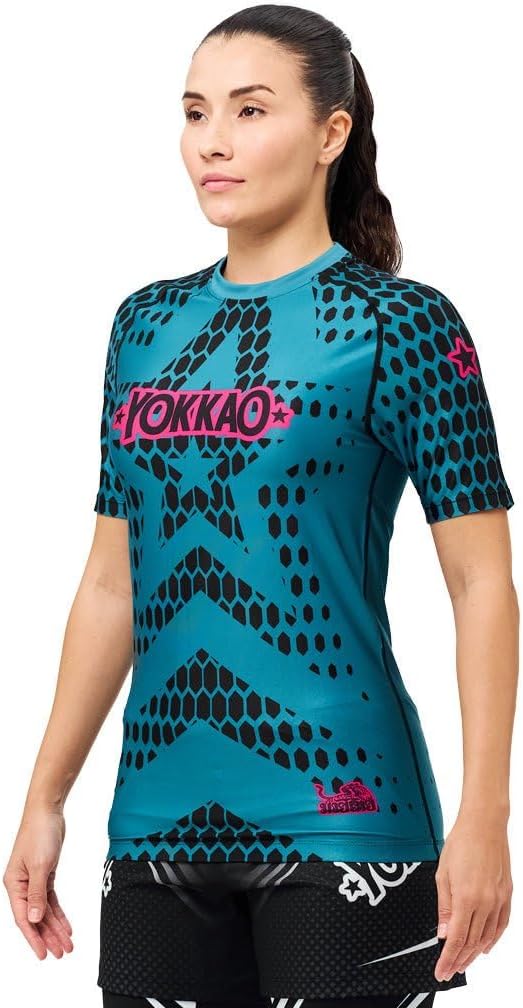 YOKKAO Stargame Compression Short Sleeve Rashguard Shirts for FITNESS