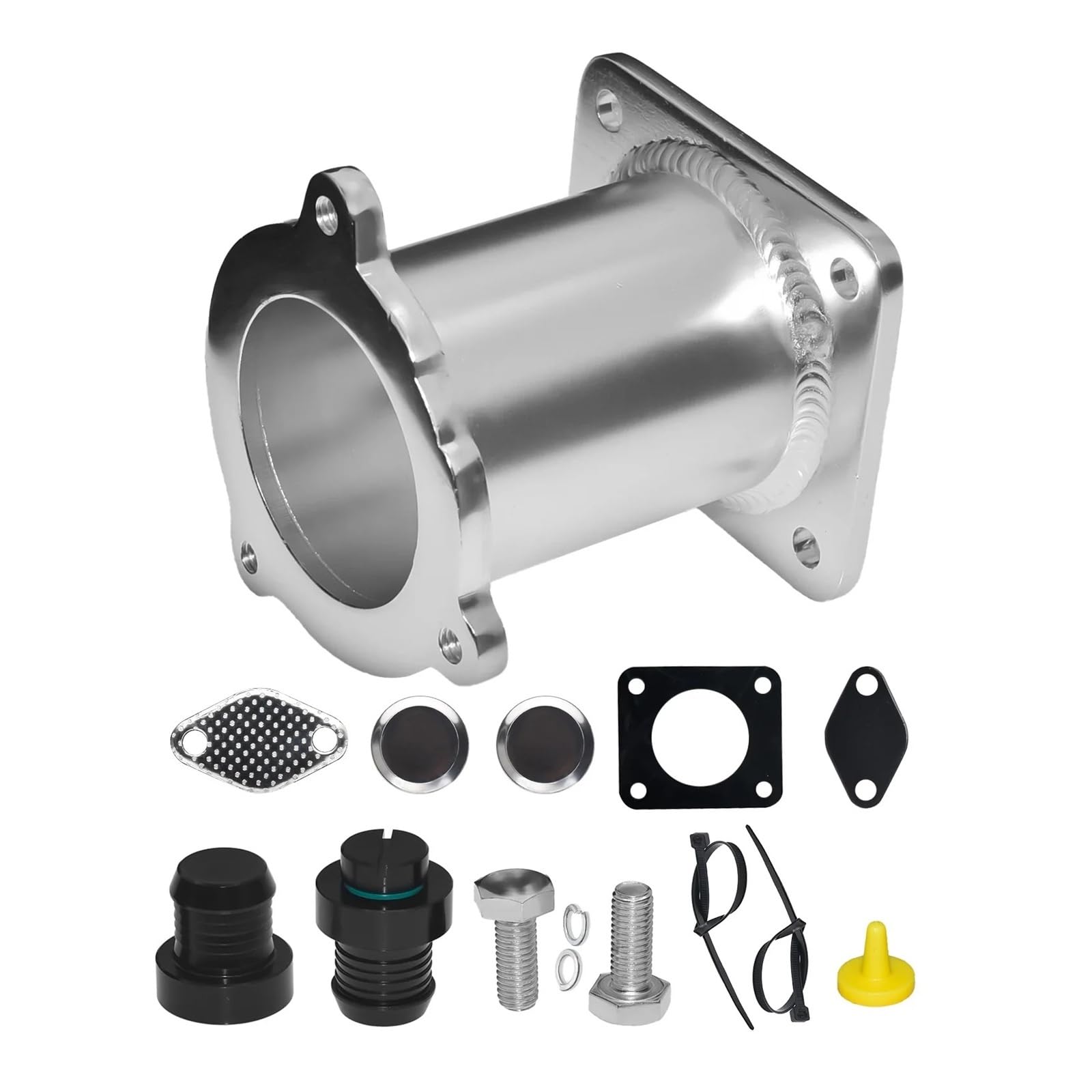 Aluminum EGR Valve Kit for BMW for M47N2 for M57N2 for E60/61/87/90/92/93 325D 330D 525D 530D 520I for X3 for X6 for X5 EGR Module with gaskets