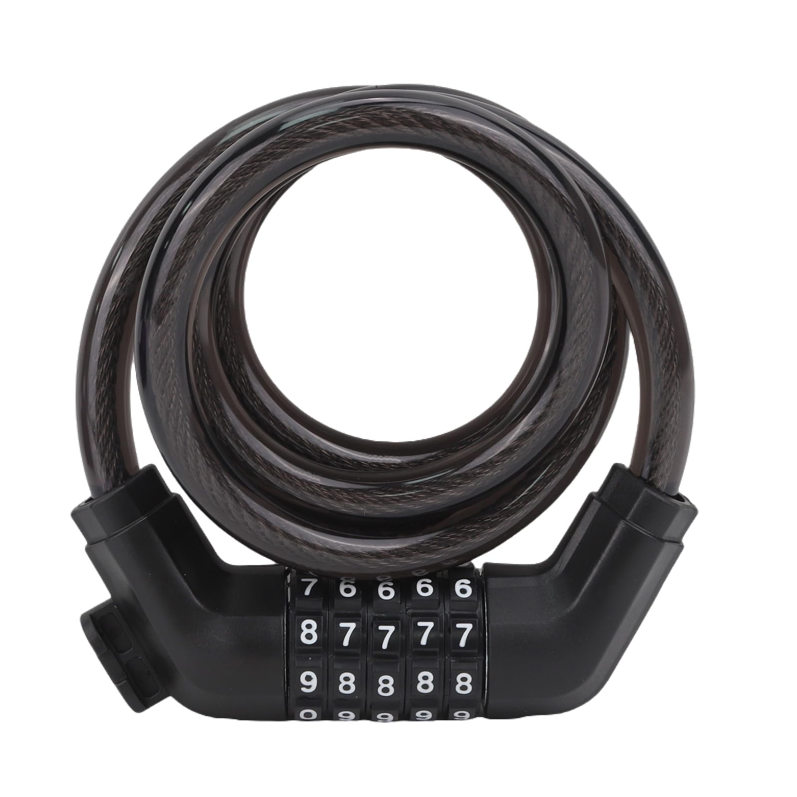 Bicycle Locks Motorcycle Locks Bike Cable Locks Wheel Lock Self Coiling Anti-Theft High Security Portable with 5 Digit Resettable Password Combination for Road Mountain Bike Motorcycle, 39.4 Inch