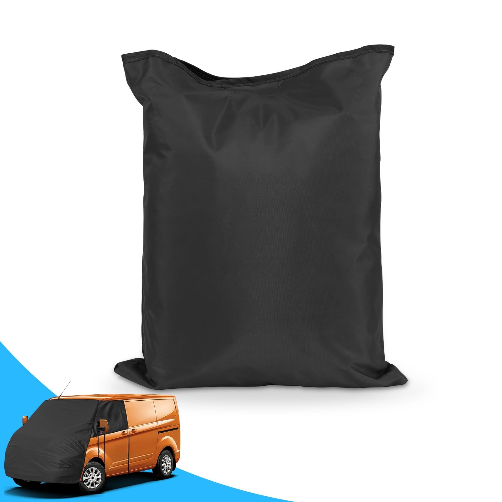 Cubierta de Parabrisas de Coche para Ford Transit MPV 2014 en adelante, 420D Protector de Proa Essential para Furgoneta con 10 Bandas e Imanes