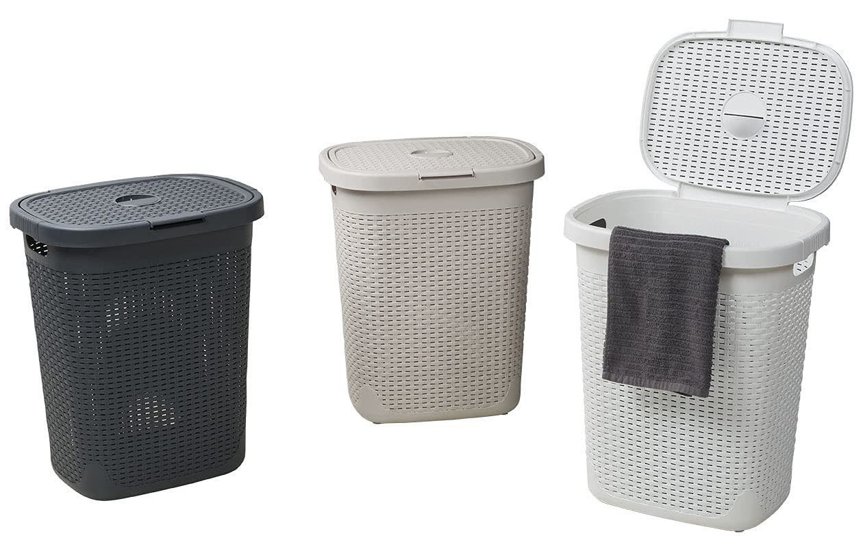 Amazon.co.jp: セイエイ(seiei) 【 ラタン調 蓋付き バスケット 50L