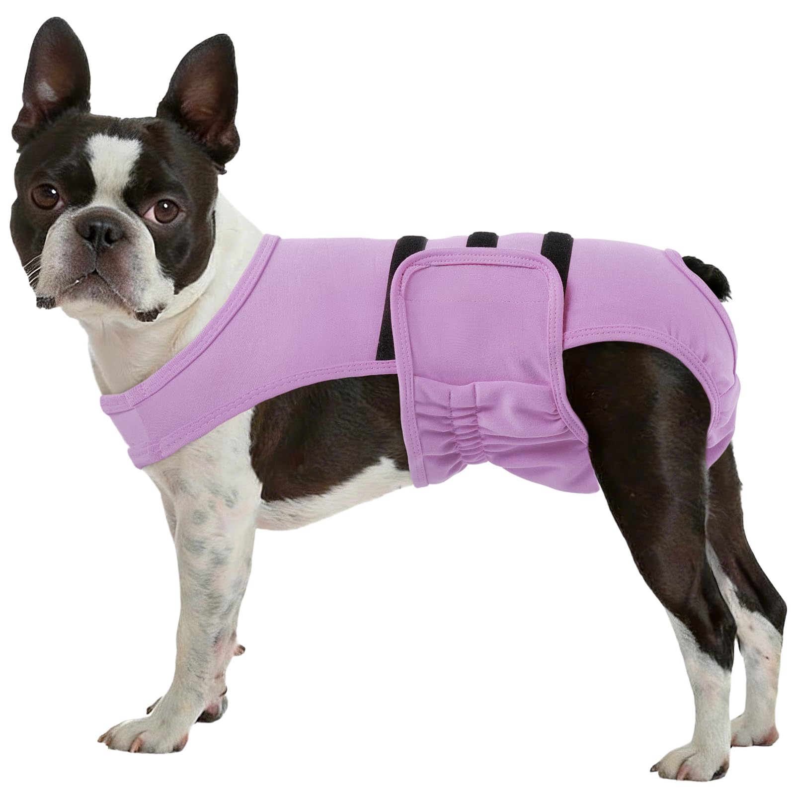 Lelepet Wiederverwendbare Hundewindeln für Damen, Hunde-Periodenhöschen, waschbares Bauchband mit Hosenträgern, Mädchen-Hundewindeln für Wärme, weich, verstellbar, kleiner Hunde-Einteiler mit