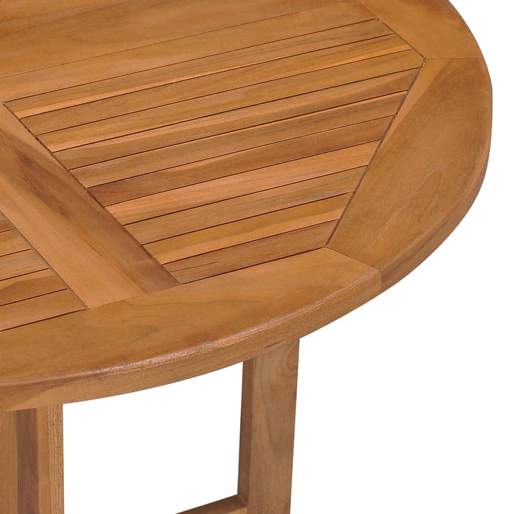 Tavolo da pranzo pieghevole in legno massello di teak per esterni, mobili da giardino, scrivania pieghevole