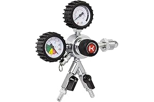 Kegco Premium Commercial Grade Dual Gauge Two Product Nitro Keg Regulator