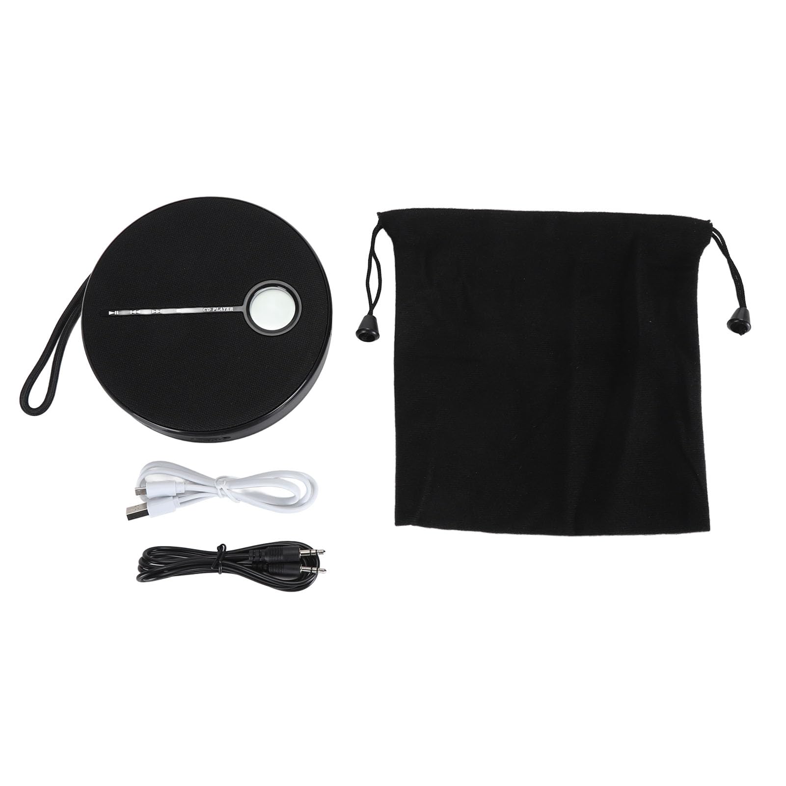Lettore CD, Lettore Musicale CD Portatile Bluetooth 5.0 con Batteria Ricaricabile da 2000 MAh, Altoparlante Esterno per Casa Auto