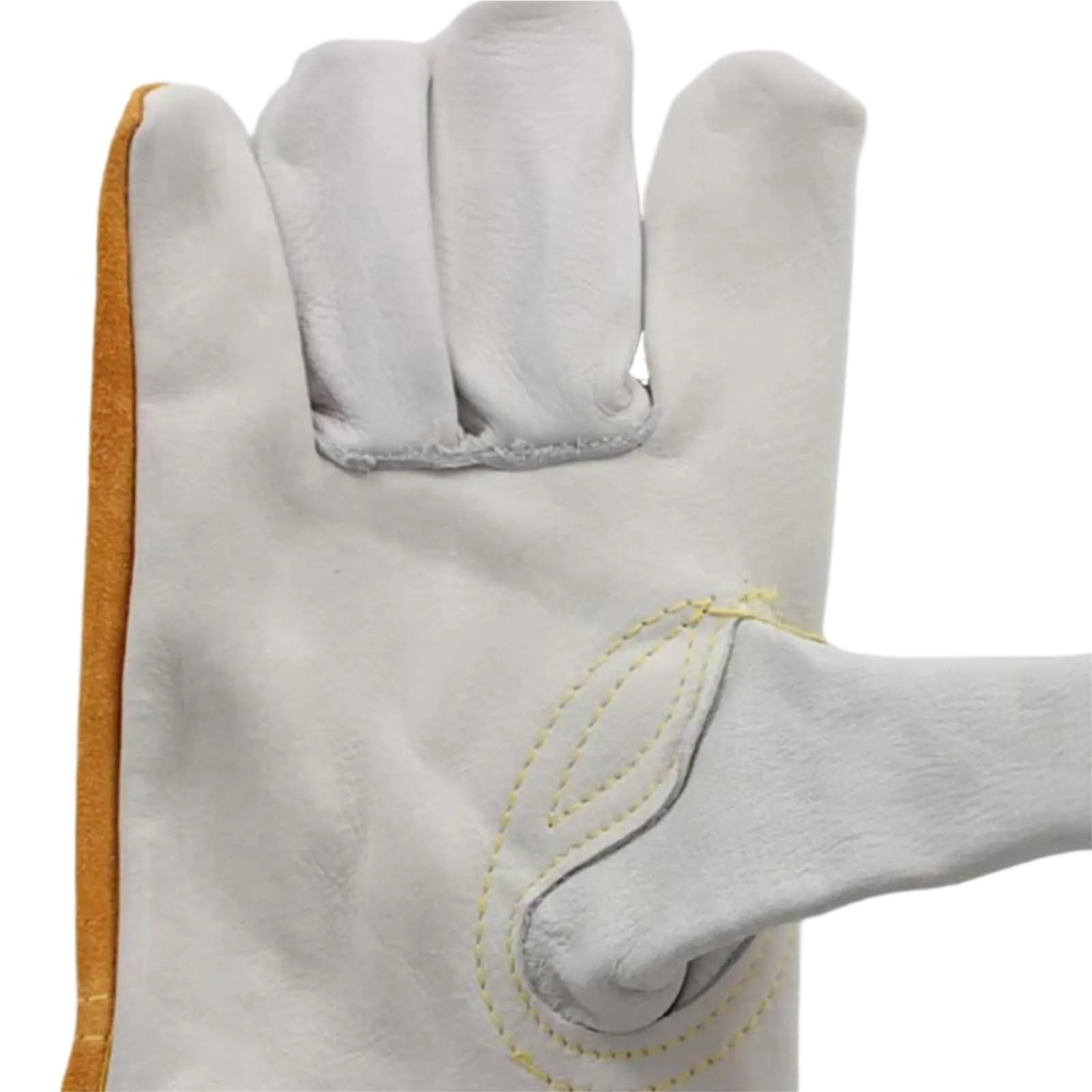 Generico Compatibile con guanti in pelle bovina resistenti al calore, accessori ignifughi for saldatura, barbecue, giardinaggio, campeggio