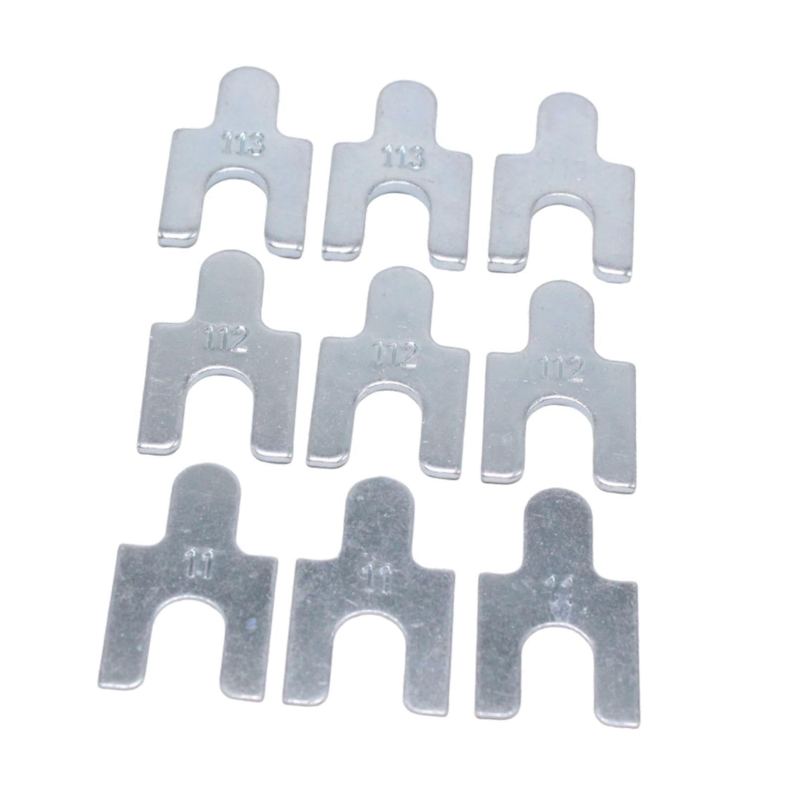 ZOOMELLA 9Pcs Auto Body Alignment Shims Metal Shim Kit for Hz |Caster/Camber Kits| Motors-image-3