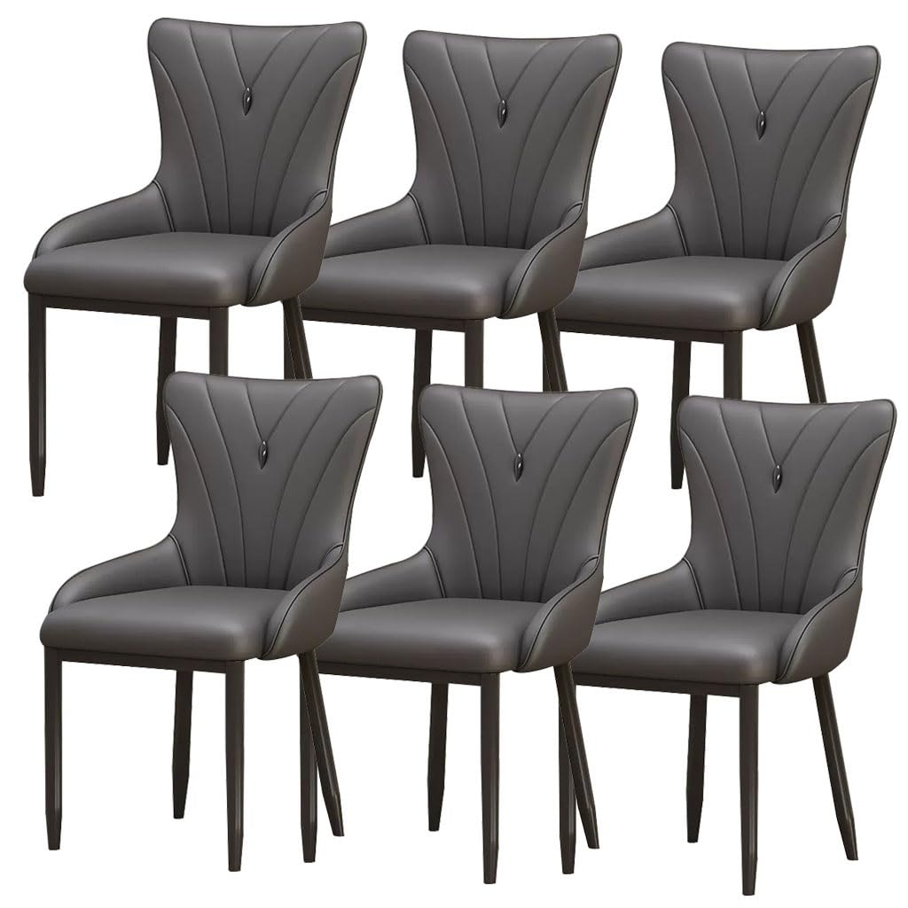Amazon｜PUレザーダイニングチェア6脚セットモダンなキッチン
