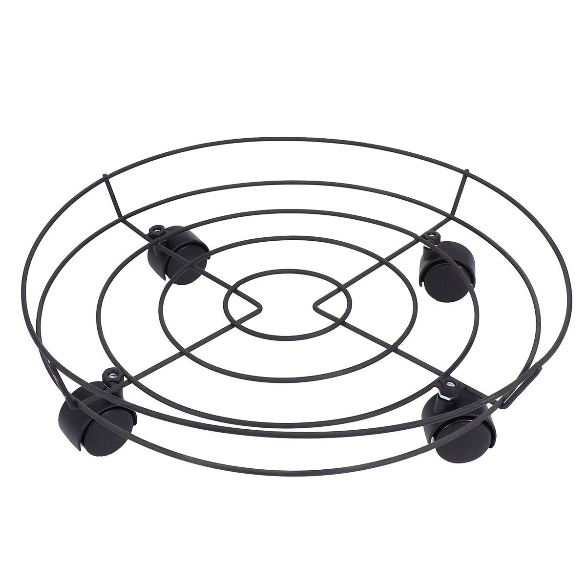 Support pot de fleurs métal 40cm Angoily roulettes extérieur balcon