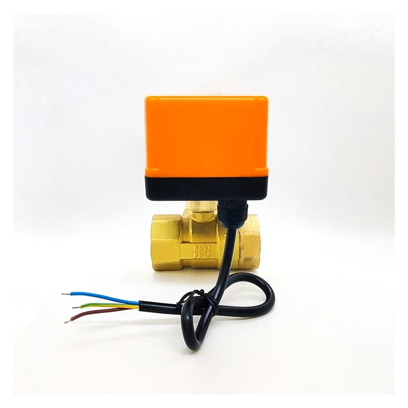 Mosiężny elektryczny zawór kulowy, elektryczny siłownik trójdrożny z ręcznym przełącznikiem, 1/2 ", 3/4", 1 ", 1-1/2", trzy przewody, dwa sterowanie, 220V, 24V, 12V (34,AC220V)
