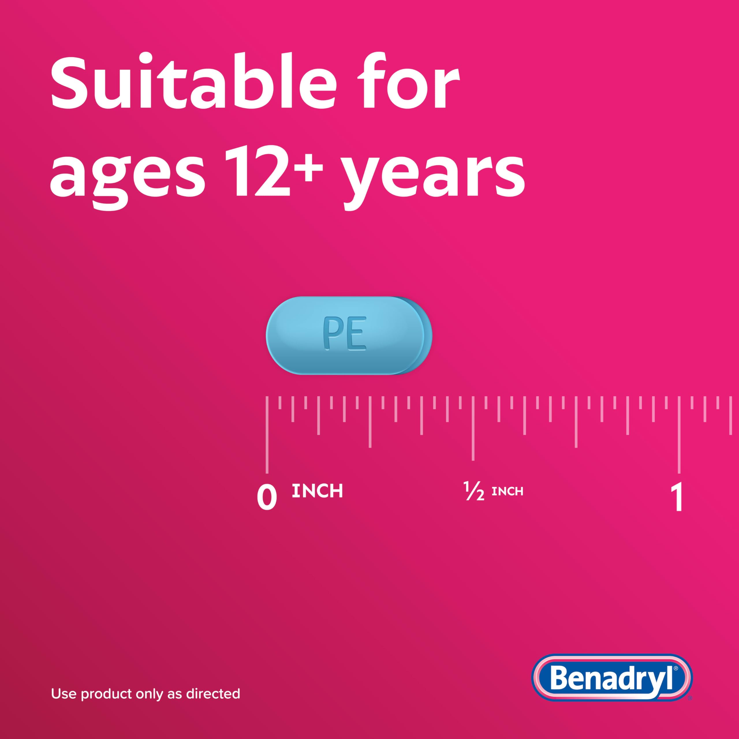 Benadryl Allergy Plus Congestion Ultratabs, 24 ct — Amazon image 6