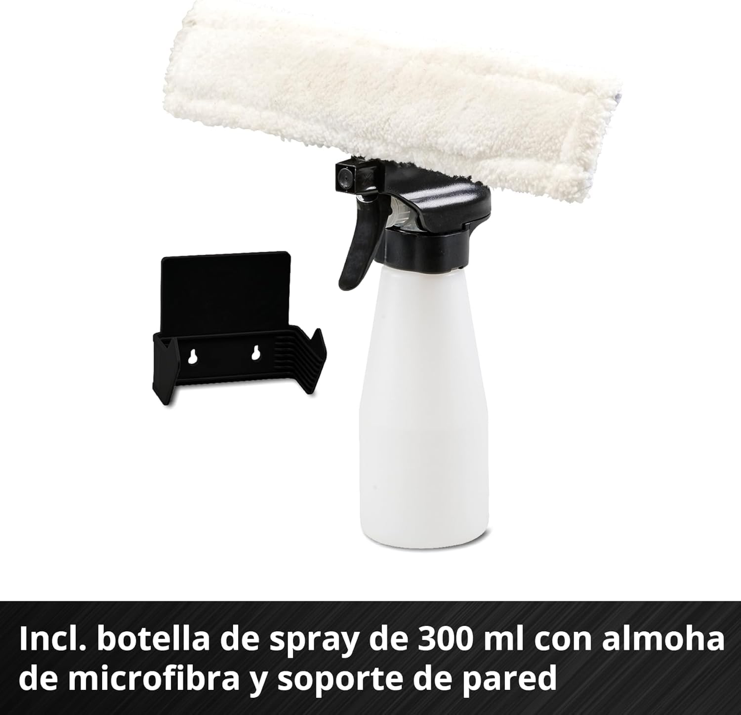 Einhell Limpiacristales con batería BRILLIANTO Power X-Change (18 V, Boquilla de aspiración de 28 cm de Longitud, Limpieza sin Tiras, Incl. pulverizador con paño de microfibras, sin batería)