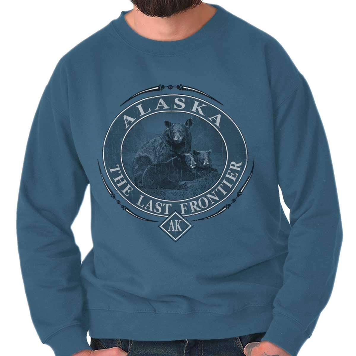 Alaska AK Rugged Mountain Bear Sweatshirt for Men or Women