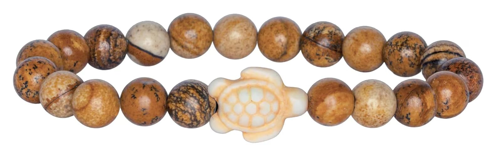 Fahlo Sea Turtle Tracking Bracelet, Elastic, supports the Sea Turtle Conservancy, one size fits most for Men and Women - Dune