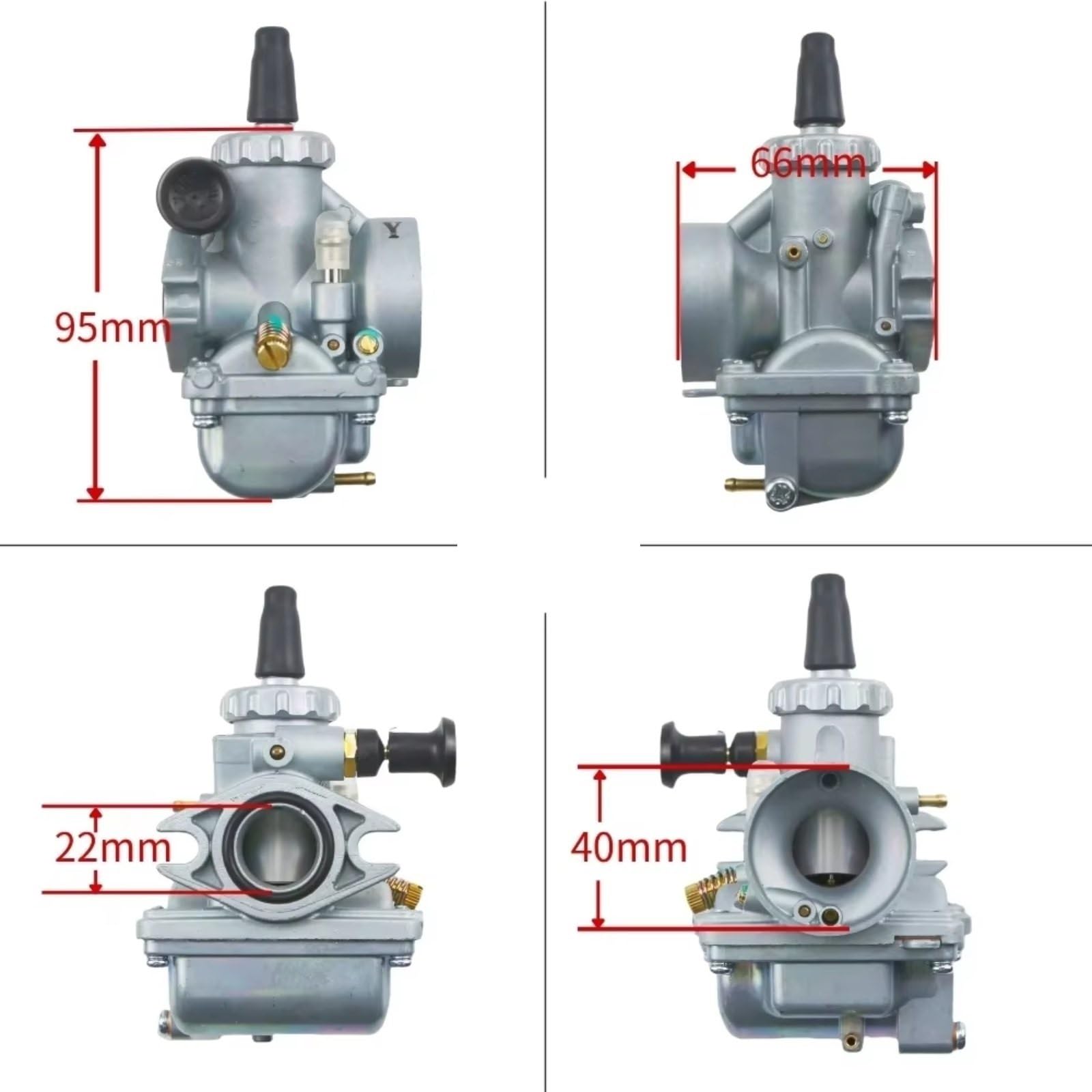 Recambio Carburador Compatible Con Yamaha Para RS Para RX 100 Para RX-KING VM24 28 Mm Carburador Motocicleta Carburador Conjunto Motor Accesorio Reparación Repuesto