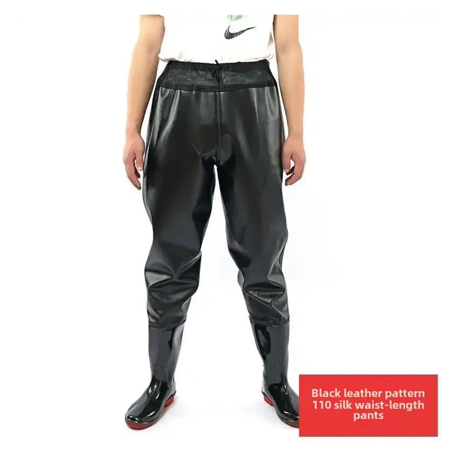 Angelhose Wathosen Herren Verschleißfeste Herren-Halbkörper-Fischhauthose, wasserdichte Angeloveralls, ultraleichte, regenfeste Wathose, verdickt