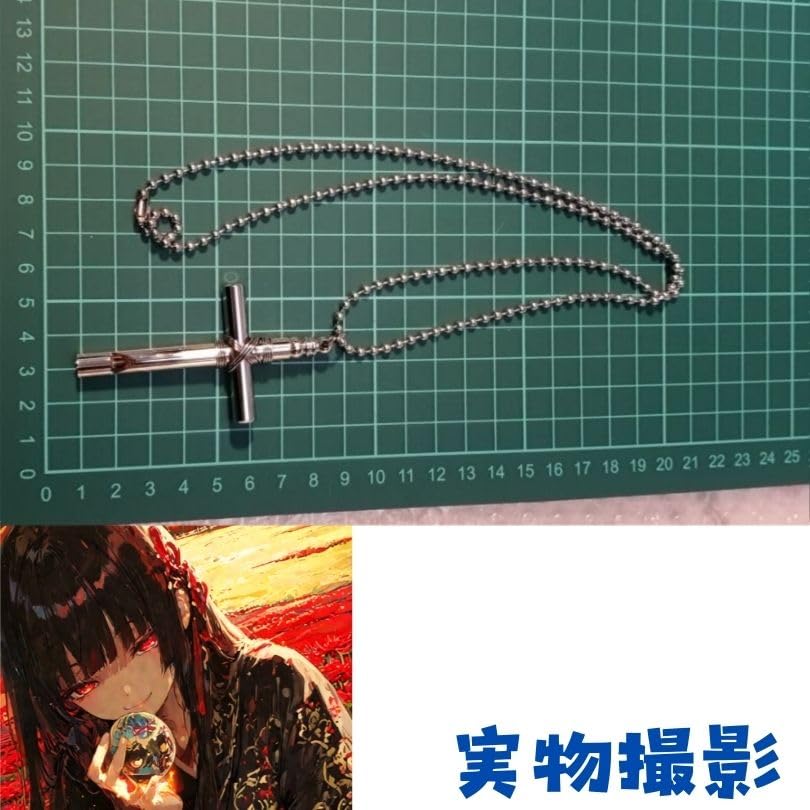 Amazon.co.jp: ペンダント 地獄少女 ネックレス 小 藁人形 閻魔