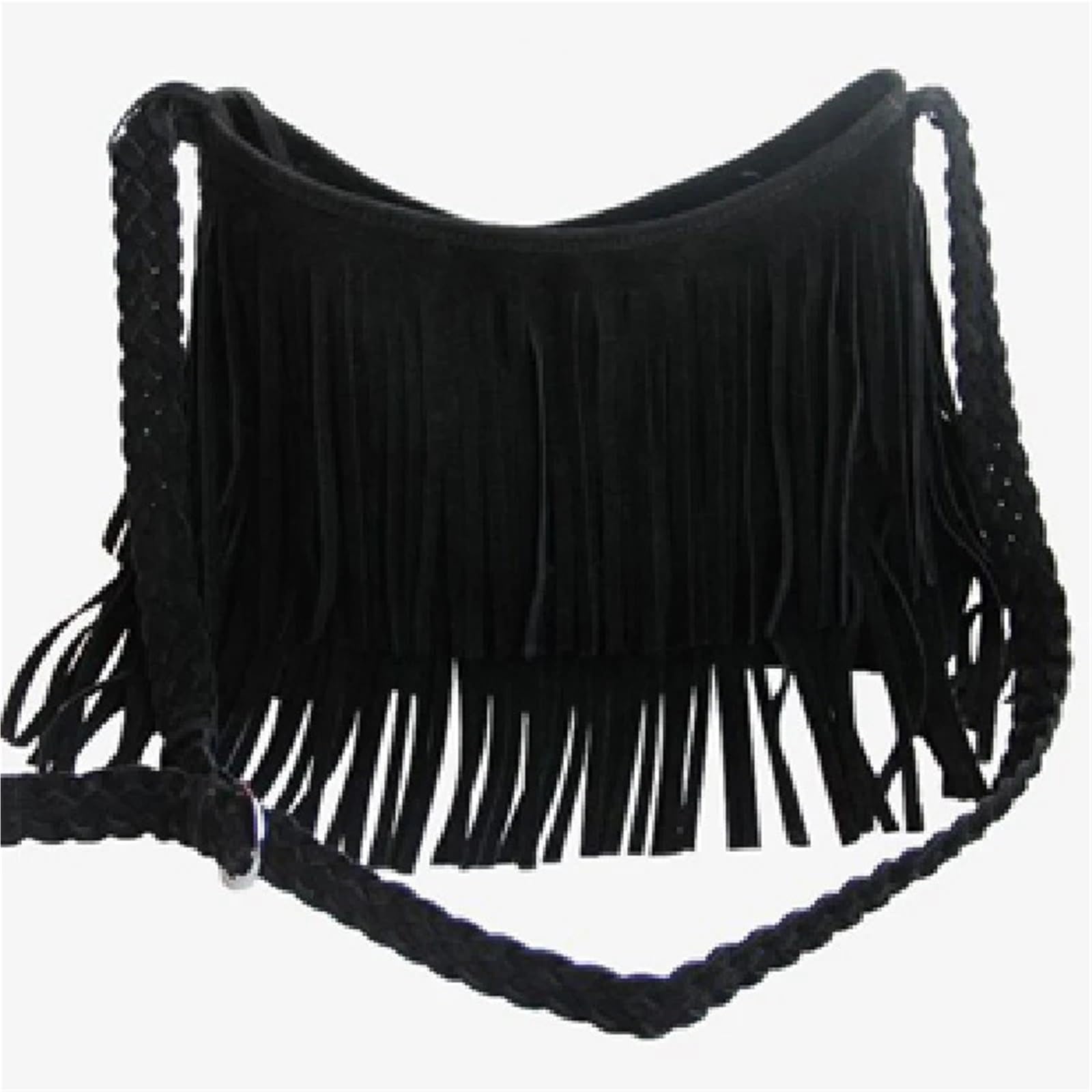 Borsa a tracolla in pelle con frange da donna e regolabile in maglia Per chi viaggia e ama il tempo libero(Color3)