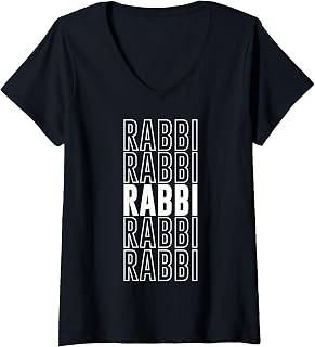 Womens Rabbi V-Neck T-Shirt