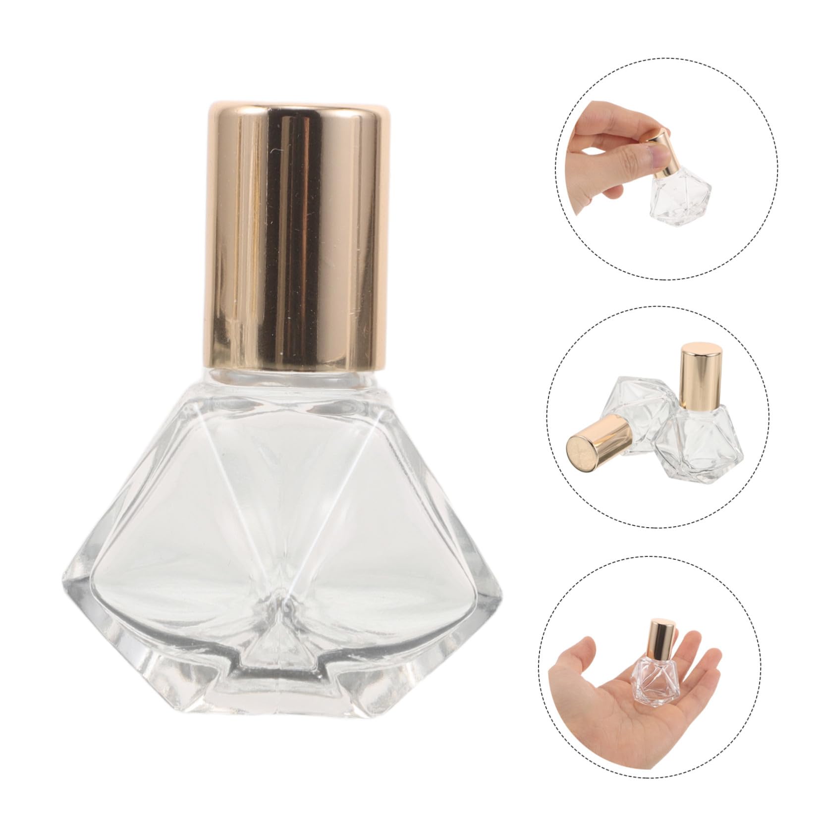 CALLARON 36 Pezzi Flacone Roll-on in Vetro 8ml per Olio Essenziale con Sfera Massaggiante, Ricaricabile e Multiuso, per Collezione Personale e Spa