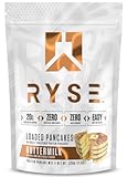 Ryse Loaded Protein Pancake & Waffle Mix - Buttermilk - Naturally Sweetened Breakfast with 21g Protein&comma; 3g MCTs and 2g Fiber - No Added Sugar - High Protein Snack for Clean Energy - 6 Servings