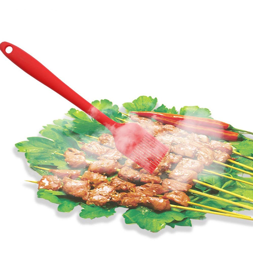 Juego de Utensilios de Cocina de Silicona, Herramienta para Hornear, espátula de Silicona, Cepillo para Aceite, batidor de Huevos, Cuchara de Cocina, espátula, 6 Piezas