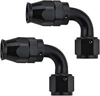 Vista 14 de EVIL ENERGY 6AN PTFE Extremo de Manguera de 90 Grados Negro para Manguera PTFE Solo 2 Piezas