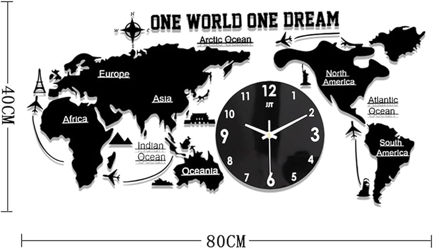 Amazon.co.jp: 世界地図壁掛け時計のデザイン、アクリルハンギング Amazon.co.jp: 世界地図壁掛け時計のデザイン、アクリルハンギング