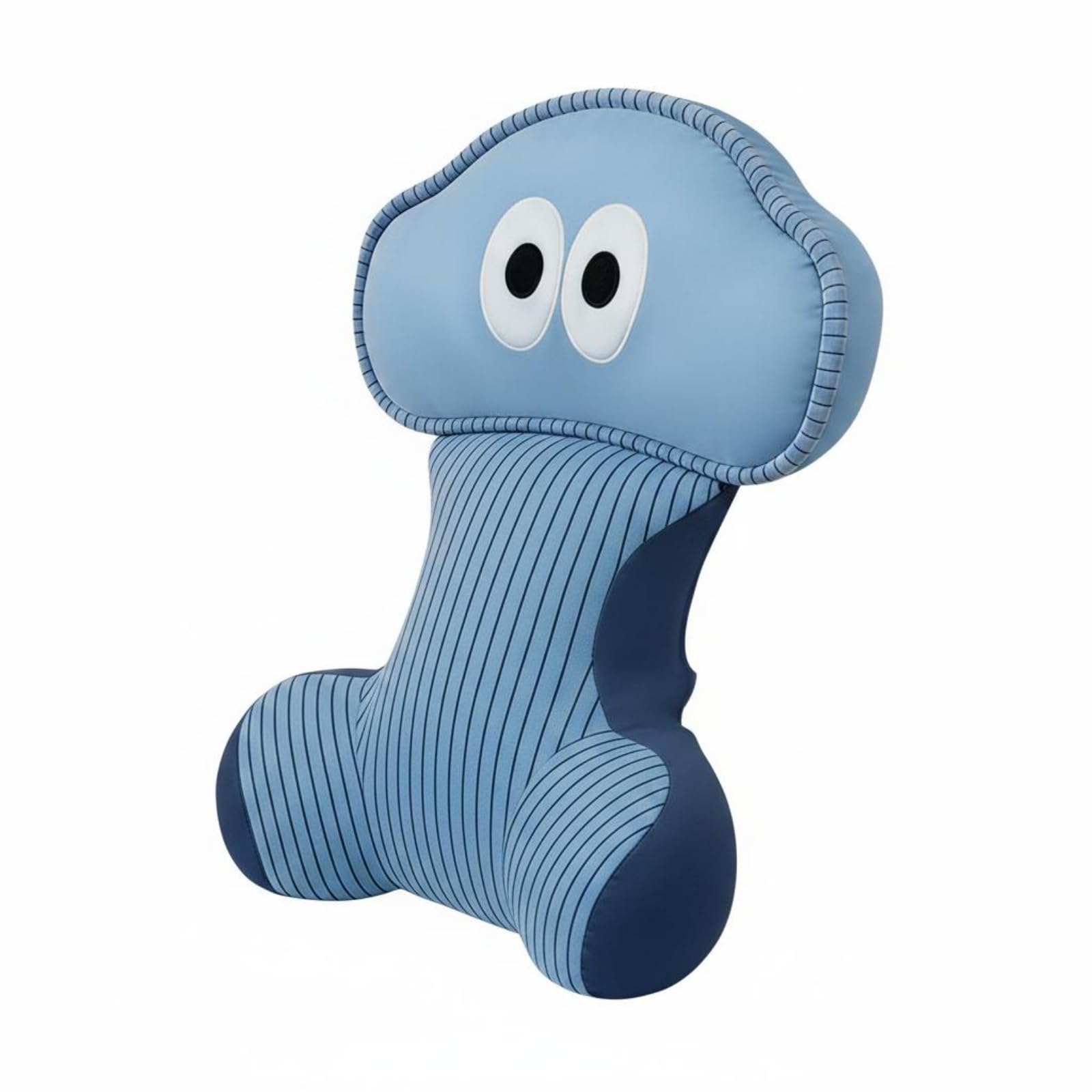 harayaa Cuscino Ergonomico per Sedia Cuscino Seduta Supporto Schiena Poggiatesta Imbottito Regolabile Strutturato Adatto per Postazione Lavoro Studio Riposo, Giallo