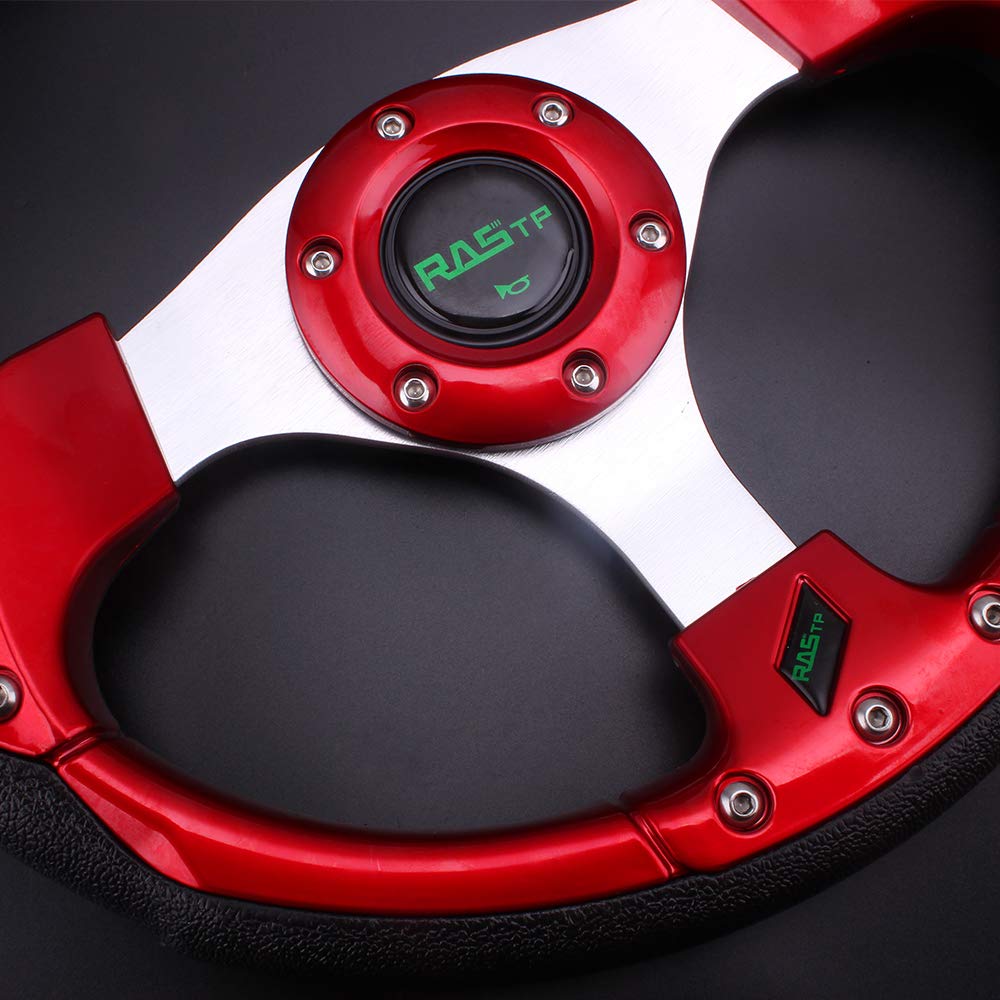 RASTP Universal Racing/Golf Cart Steering Wheel 12.5”/320mm 15 Bolts