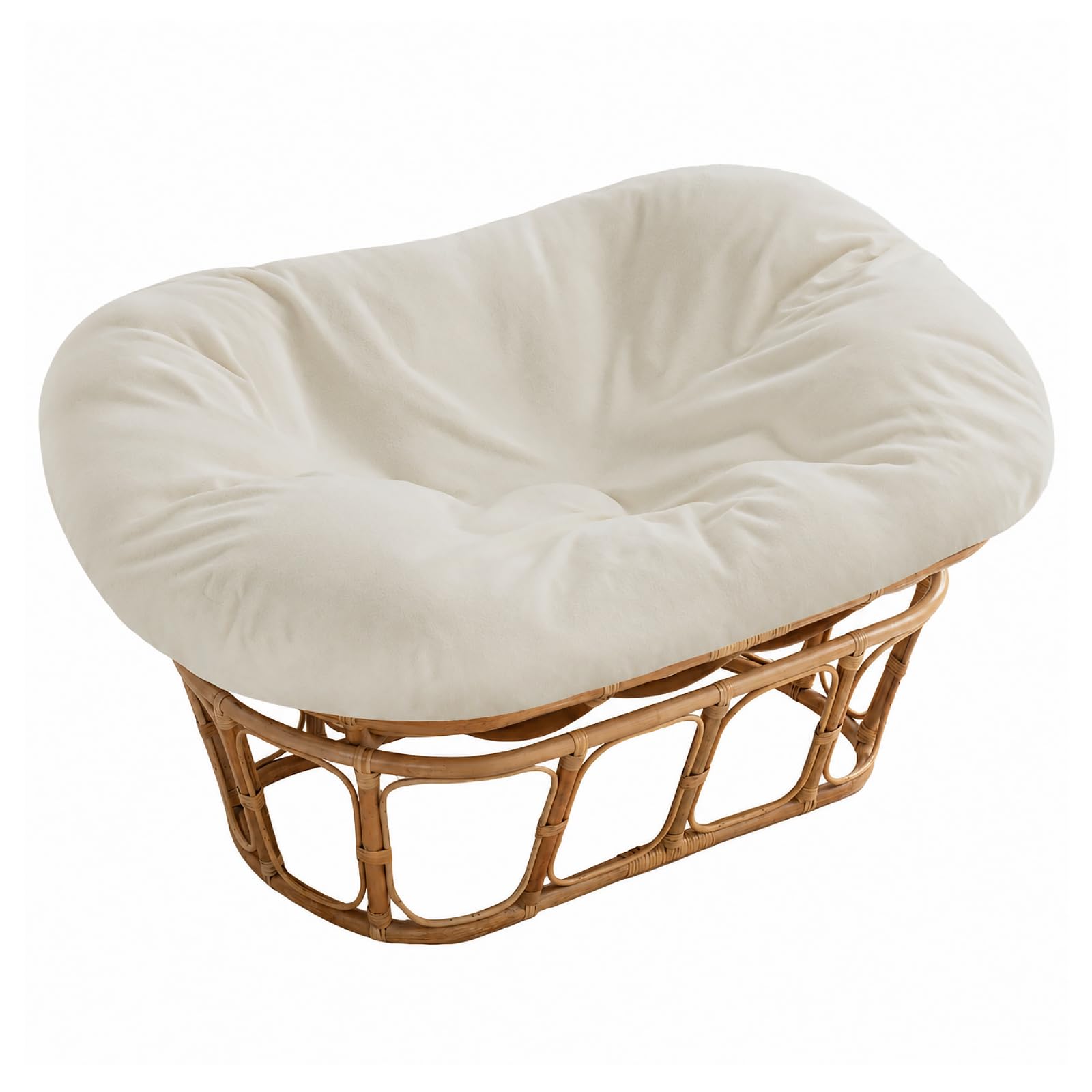 Photo 1 of Boshen Papasan Cushion Cover - 69"x 49" Sherpa Fleece, Cream