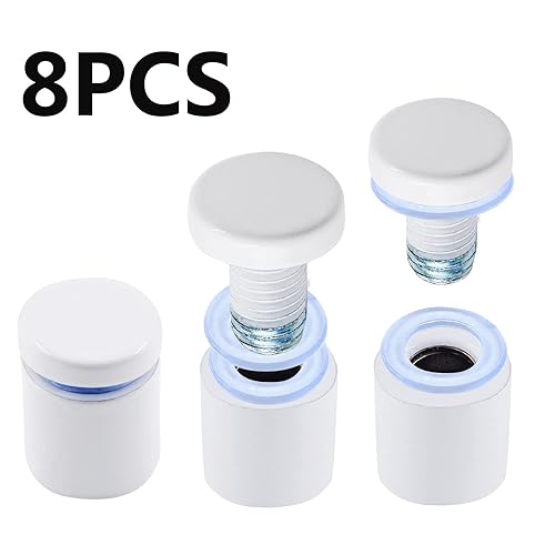 Miniatura 3 de 8 tornillos separadores de acero inoxidable de 34 x 1 pulgada, soportes para letreros, tornillos de separación para montaje en pared, clavos blancos