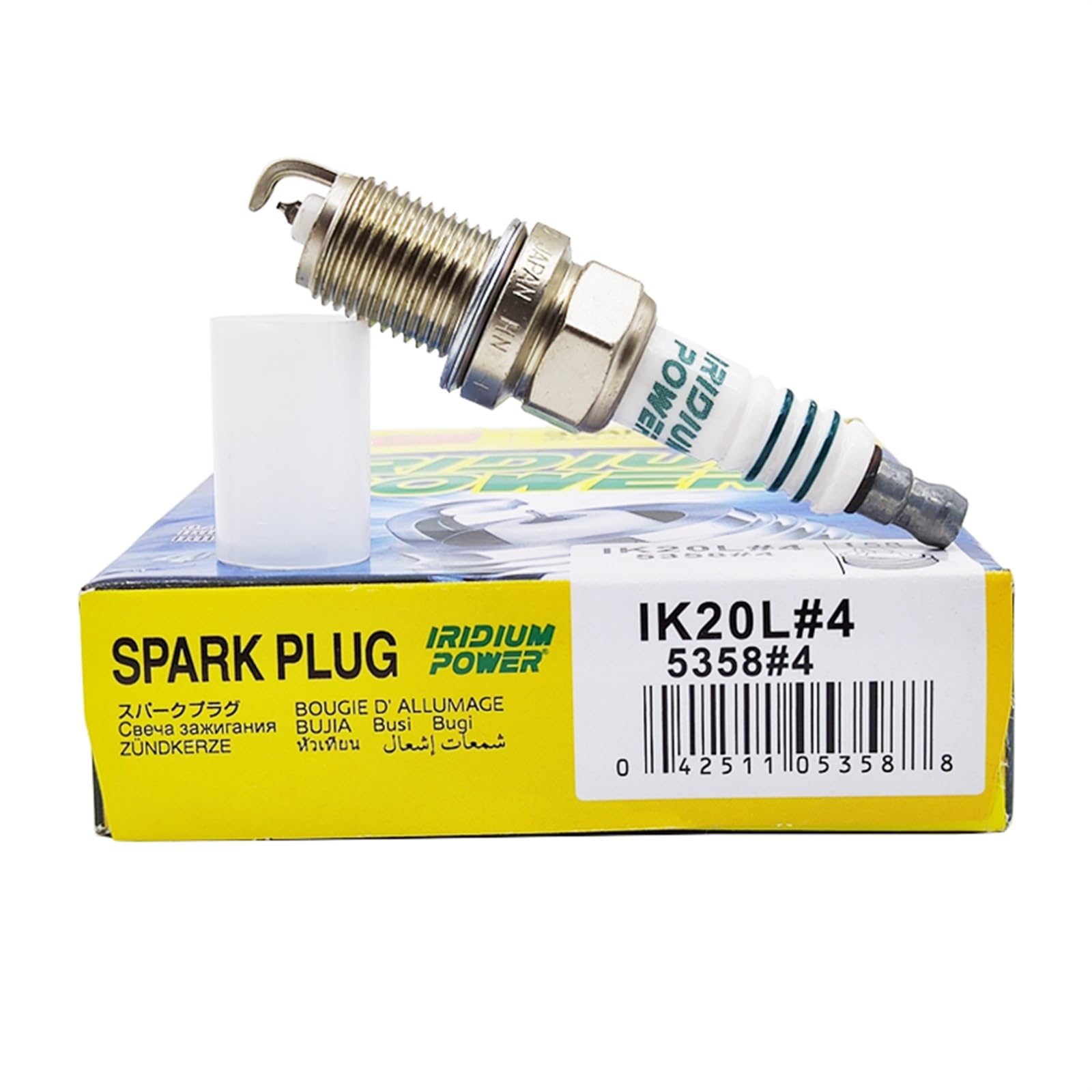 Candele di accensione per Auto 4 Pezzi Ik20l 5358 Candela di accensione all'iridio per Accord 7 8 Adatto 1.5l per VW Skoda per Passat per Fabia per Bora
