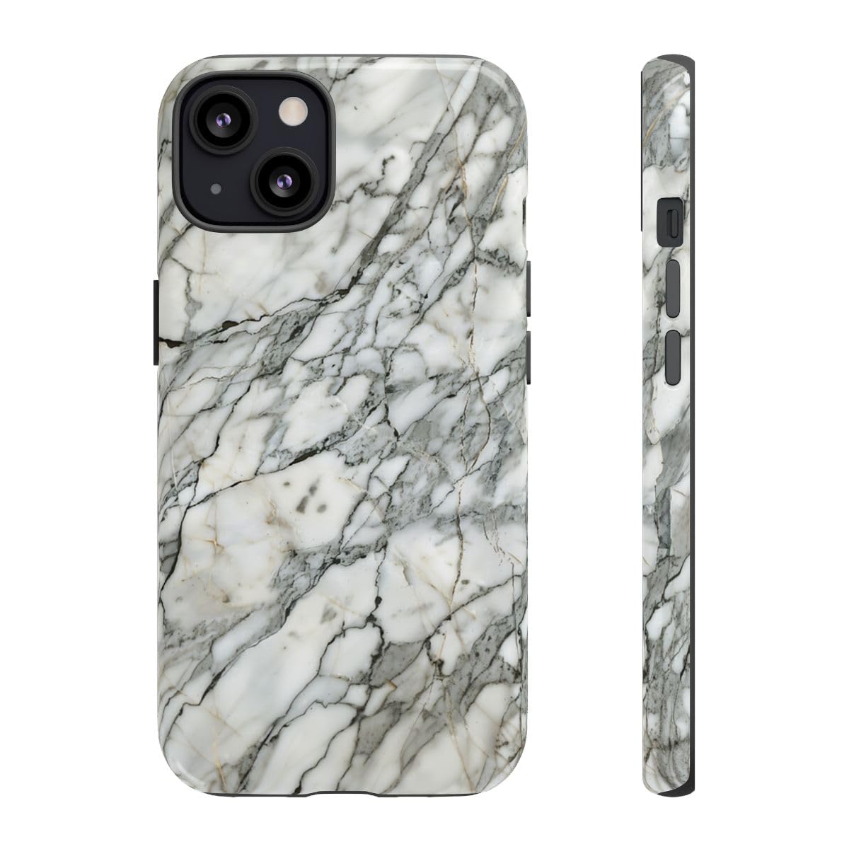 Coque iPhone 13 texture marbre blanc pour un style quotidien - 3